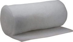 Made in USA - 15' Long x 30" Wide x 1" Thick Polyester Media Air Filter Media Roll - MERV 5, 85% Arrestance Efficiency, 500 FPM Max Air Flow, 0.14" wpg Init Resist, 1" wpg Final Resist, 30% Particle Capture Efficiency, Use with MSA - Exact Tool & Supply