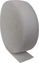 Made in USA - 135' Long x 12" Wide x 1/2" Thick Polyester Media Air Filter Media Roll - MERV 4, 78% Arrestance Efficiency, 500 FPM Max Air Flow, 0.08" wpg Init Resist, 1" wpg Final Resist, 30% Particle Capture Efficiency, Use with Continental - Exact Tool & Supply