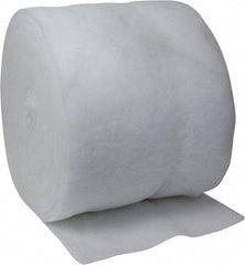 Made in USA - 135' Long x 30" Wide x 1/2" Thick Polyester Media Air Filter Media Roll - MERV 4, 78% Arrestance Efficiency, 500 FPM Max Air Flow, 0.08" wpg Init Resist, 1" wpg Final Resist, 30% Particle Capture Efficiency, Use with Continental - Exact Tool & Supply