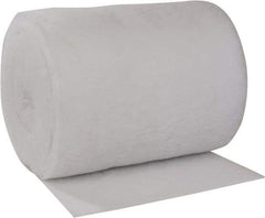 Made in USA - 135' Long x 48" Wide x 1/2" Thick Polyester Media Air Filter Media Roll - MERV 4, 78% Arrestance Efficiency, 500 FPM Max Air Flow, 0.08" wpg Init Resist, 1" wpg Final Resist, 30% Particle Capture Efficiency, Use with Paint Booths - Exact Tool & Supply