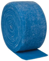 Made in USA - 135' Long x 16" Wide x 1/2" Thick Polyester Media Air Filter Media Roll - MERV 4, 80% Arrestance Efficiency, 500 FPM Max Air Flow, 0.1" wpg Init Resist, 1" wpg Final Resist, 30% Particle Capture Efficiency, Use with Any Unit - Exact Tool & Supply