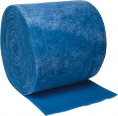 Made in USA - 135' Long x 30" Wide x 1/2" Thick Polyester Media Air Filter Media Roll - MERV 4, 80% Arrestance Efficiency, 500 FPM Max Air Flow, 0.1" wpg Init Resist, 1" wpg Final Resist, 30% Particle Capture Efficiency, Use with Any Unit - Exact Tool & Supply