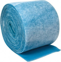Made in USA - 90' Long x 30" Wide x 1" Thick Polyester Media Air Filter Media Roll - MERV 7, 86% Arrestance Efficiency, 500 FPM Max Air Flow, 0.14" wpg Init Resist, 1" wpg Final Resist, Use with Any Unit - Exact Tool & Supply
