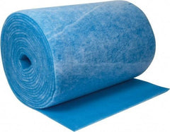 Made in USA - 90' Long x 48" Wide x 1" Thick Polyester Media Air Filter Media Roll - MERV 7, 86% Arrestance Efficiency, 500 FPM Max Air Flow, 0.14" wpg Init Resist, 1" wpg Final Resist, Use with Any Unit - Exact Tool & Supply