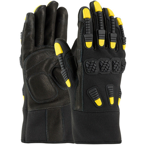 ‎73-2000/L Task Specific Gloves - FR Treated Synthetic Leather Glove - Kevlar Lined - Reinforced Palm - Exact Tool & Supply