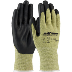 73-K1800/L Task Specific Gloves - Maximum Safety - AR/FR Aramid Shell - Black Nitrile Grip - PPE Level 1 - A4 - Exact Tool & Supply