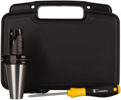 Kennametal - 1-1/4" Cut Diam, 0.71" Max Depth of Cut, 5.562" OAL, Indexable Square Shoulder End Mill - EC18.., EP18.. Inserts, CAT 40 Taper Shank, 0° Lead Angle, Through Coolant - Exact Tool & Supply