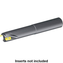 Kennametal - 3/4" Cut Diam, 0.58" Max Depth of Cut, 3/4" Shank Diam, 8" OAL, Indexable Square Shoulder End Mill - EC14.., EP14.. Inserts, Cylindrical Shank, 0° Lead Angle, Through Coolant - Exact Tool & Supply