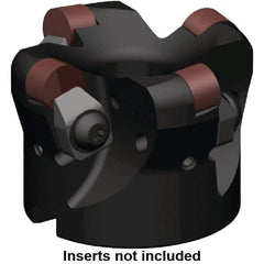 Kennametal - 80mm Cut Diam, 6mm Max Depth, 27mm Arbor Hole, 5 Inserts, RNGN 1207... Insert Style, Indexable Copy Face Mill - KSSR Cutter Style, 13,500 Max RPM, 50mm High, Series KSSR-RN - Exact Tool & Supply