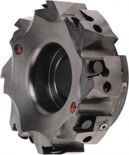 Kennametal - 8 Inserts, 101.6mm Cut Diam, 1-1/4" Arbor Diam, 3/8" Max Depth of Cut, Indexable Square-Shoulder Face Mill - 0/90° Lead Angle, 1-3/4" High, BGHX 15L5... Insert Compatibility, Series Fix-Perfect - Exact Tool & Supply