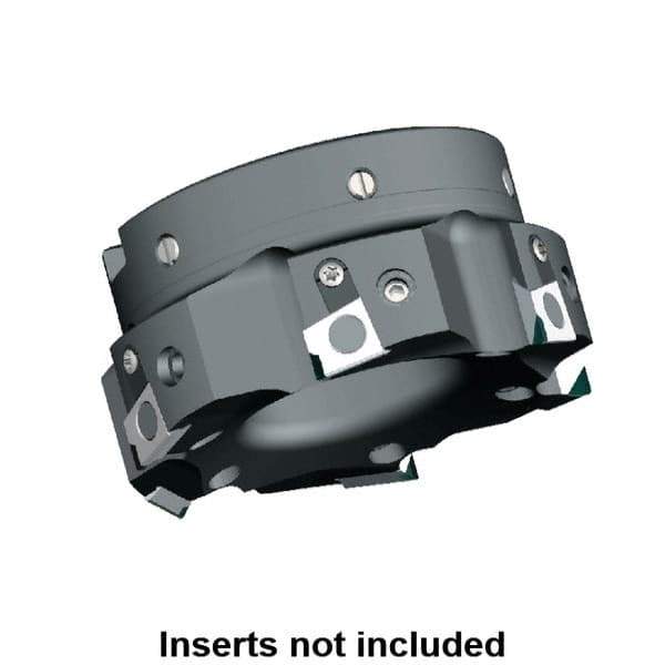 Kennametal - 4 Inserts, 63mm Cut Diam, 22mm Arbor Diam, 9.5mm Max Depth of Cut, Indexable Square-Shoulder Face Mill - 0/90° Lead Angle, 40mm High, BGHX 15L5... Insert Compatibility, Series Fix-Perfect - Exact Tool & Supply