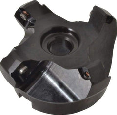 Kennametal - 62.99mm Cut Diam, 1" Arbor Hole, 6.6mm Max Depth of Cut, 45° Indexable Chamfer & Angle Face Mill - 4 Inserts, SEKT 1404... Insert, Right Hand Cut, 4 Flutes, Series KSSM - Exact Tool & Supply