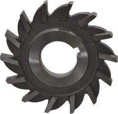Made in USA - 2" Diam x 3/16" Width of Cut, 14 Teeth, High Speed Steel Side Milling Cutter - Straight Teeth, Uncoated - Exact Tool & Supply