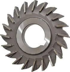 Made in USA - 3" Diam x 11/32" Width of Cut, 20 Teeth, High Speed Steel Side Milling Cutter - Straight Teeth, Uncoated - Exact Tool & Supply