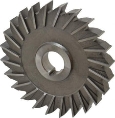 Made in USA - 5" Diam x 5/8" Width of Cut, 24 Teeth, High Speed Steel Side Milling Cutter - Straight Teeth, Uncoated - Exact Tool & Supply