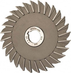 Made in USA - 7" Diam x 1/2" Width of Cut, 28 Teeth, High Speed Steel Side Milling Cutter - Straight Teeth, Uncoated - Exact Tool & Supply