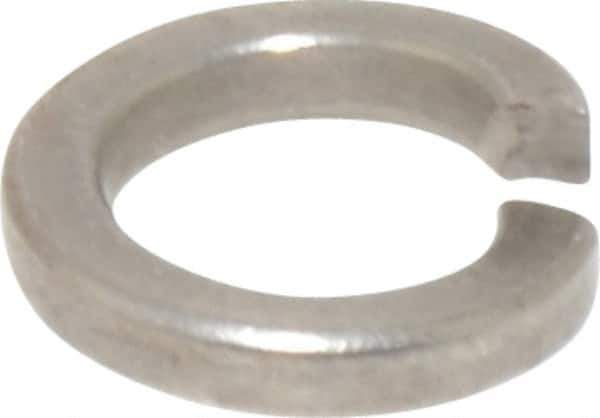 Value Collection - M5, 5.1mm ID, 1.6mm Thick High Collar Split Lock Washer - 18-8 Austenitic Grade A2 Stainless Steel, Uncoated, 5.1mm Min ID, 5.4mm Max ID, 8.8mm Max OD - Exact Tool & Supply