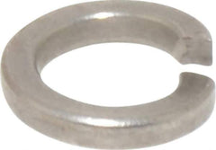 Value Collection - M5, 5.1mm ID, 1.6mm Thick High Collar Split Lock Washer - 18-8 Austenitic Grade A2 Stainless Steel, Uncoated, 5.1mm Min ID, 5.4mm Max ID, 8.8mm Max OD - Exact Tool & Supply