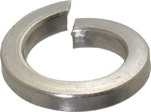 Value Collection - M8, 8.1mm ID, 2mm Thick High Collar Split Lock Washer - 18-8 Austenitic Grade A2 Stainless Steel, Uncoated, 8.1mm Min ID, 8.5mm Max ID, 12.7mm Max OD - Exact Tool & Supply