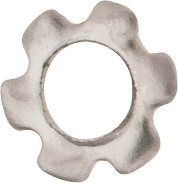 Value Collection - M2 Screw, 2.2mm ID, Stainless Steel External Tooth Lock Washer - 4.5mm OD, Uncoated, Grade 18-8 & Austenitic A2 - Exact Tool & Supply