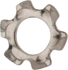 Value Collection - M2.5 Screw, 2.7mm ID, Stainless Steel External Tooth Lock Washer - 5.5mm OD, Uncoated, Grade 18-8 & Austenitic A2 - Exact Tool & Supply