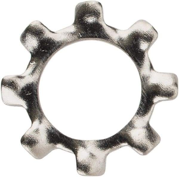 Value Collection - M5 Screw, 5.3mm ID, Stainless Steel External Tooth Lock Washer - 10mm OD, Uncoated, Grade 18-8 & Austenitic A2 - Exact Tool & Supply