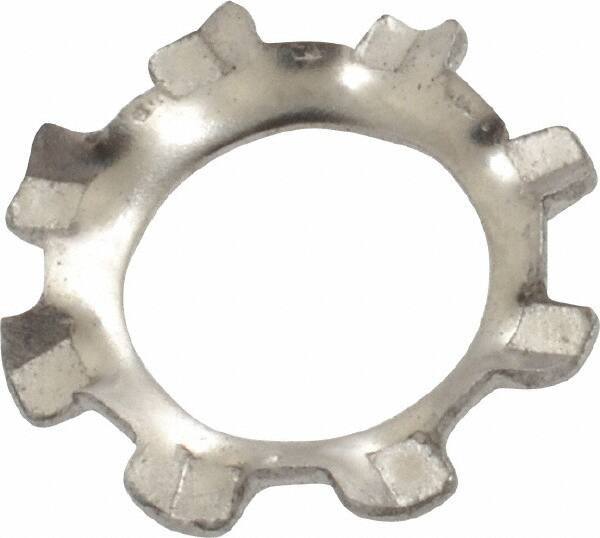 Value Collection - M8 Screw, 8.4mm ID, Stainless Steel External Tooth Lock Washer - 15mm OD, Uncoated, Grade 18-8 & Austenitic A2 - Exact Tool & Supply