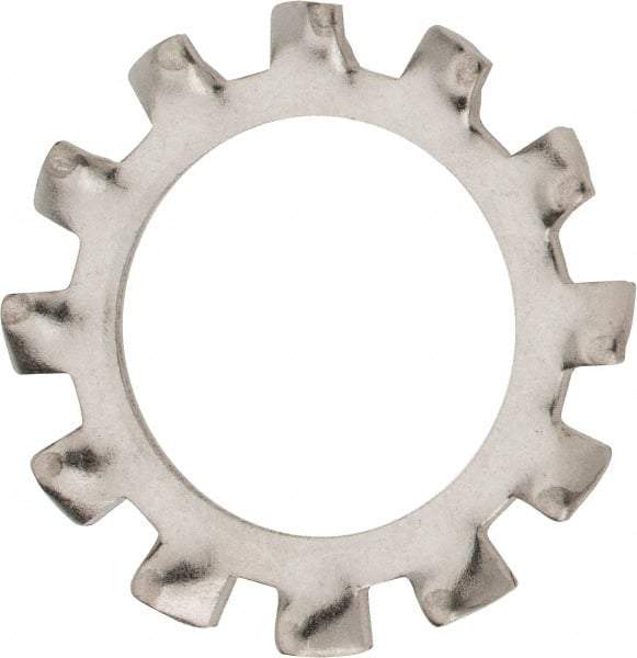 Value Collection - M18 Screw, 21mm ID, Stainless Steel External Tooth Lock Washer - 33mm OD, Uncoated, Grade 18-8 & Austenitic A2 - Exact Tool & Supply