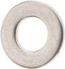 Value Collection - M4 Screw, Grade 316 Stainless Steel Standard Flat Washer - 4.3mm ID x 9mm OD, Plain Finish - Exact Tool & Supply