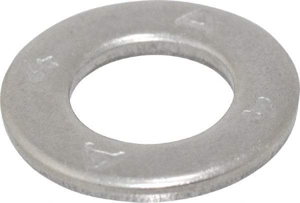 Value Collection - M8 Screw, Grade 316 Stainless Steel Standard Flat Washer - 8.4mm ID x 16mm OD, Plain Finish - Exact Tool & Supply