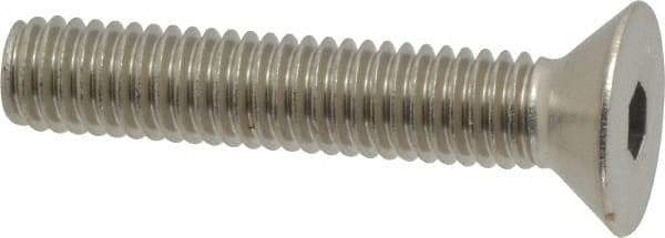 Value Collection - 3/8-16 UNC Hex Socket Drive, 82° Flat Screw - Grade 316 Stainless Steel, Fully Threaded, 2" OAL - Exact Tool & Supply