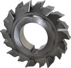 Made in USA - 3" Diam x 5/8" Width of Cut, 18 Teeth, High Speed Steel Side Milling Cutter - Staggered Teeth, Uncoated - Exact Tool & Supply