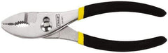 Stanley - 6-3/4" OAL, 1-7/16" Jaw Length, Slip Joint Pliers - 2 Positions, Serrated Jaw, Slip Joint Head, Slip Joint Plier Tool, Serrated Pipe Jaw - Exact Tool & Supply