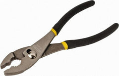 Stanley - 8" OAL, 1-45/64" Jaw Length, Slip Joint Pliers - 2 Positions, Serrated Jaw, Slip Joint Head, Slip Joint Plier Tool, Serrated Pipe Jaw - Exact Tool & Supply