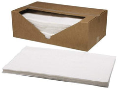 Ability One - Flat Fold General Purpose Wipes - 14-1/4" x 25" Sheet Size, White - Exact Tool & Supply