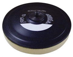 AutoQuip - 6" Diam Hook & Loop Disc Backing Pad - Medium Density, 10,000 RPM - Exact Tool & Supply