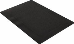 Wearwell - 3' Long x 2' Wide, Dry Environment, Anti-Fatigue Matting - Black, Vinyl with Vinyl Sponge Base, Beveled on 4 Sides - Exact Tool & Supply