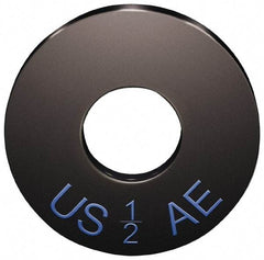 Jergens - 1" Screw, Case Hardened Steel USS/SAE Flat Washer - 1-1/16" ID x 2-1/2" OD, 1/4" Thick, Black Oxide Finish - Exact Tool & Supply