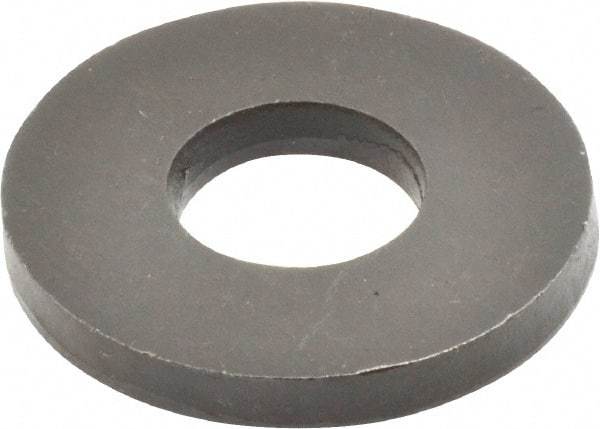 Jergens - 3/4" Screw, Case Hardened Steel USS/SAE Flat Washer - 13/16" ID x 2" OD, 1/4" Thick, Black Oxide Finish - Exact Tool & Supply