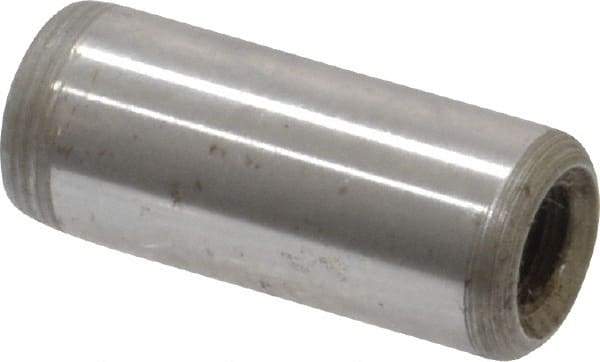 Jergens - 5/16" Diam x 3/4" Pin Length Alloy Steel Pull Out Dowel Pin - C 47-58 & C 60-64 (Surface) Hardness, 1 Beveled & 1 Threaded End - Exact Tool & Supply