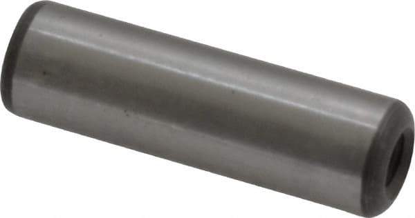 Jergens - 3/8" Diam x 1-1/4" Pin Length Alloy Steel Pull Out Dowel Pin - C 47-58 & C 60-64 (Surface) Hardness, 1 Beveled & 1 Threaded End - Exact Tool & Supply