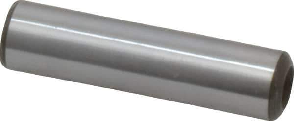 Jergens - 3/8" Diam x 1-1/2" Pin Length Alloy Steel Pull Out Dowel Pin - C 47-58 & C 60-64 (Surface) Hardness, 1 Beveled & 1 Threaded End - Exact Tool & Supply