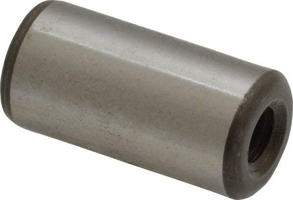Jergens - 1/2" Diam x 1" Pin Length Alloy Steel Pull Out Dowel Pin - C 47-58 & C 60-64 (Surface) Hardness, 1 Beveled & 1 Threaded End - Exact Tool & Supply