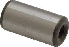 Jergens - 1/2" Diam x 1" Pin Length Alloy Steel Pull Out Dowel Pin - C 47-58 & C 60-64 (Surface) Hardness, 1 Beveled & 1 Threaded End - Exact Tool & Supply