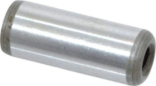Jergens - 1/2" Diam x 1-1/4" Pin Length Alloy Steel Pull Out Dowel Pin - C 47-58 & C 60-64 (Surface) Hardness, 1 Beveled & 1 Threaded End - Exact Tool & Supply