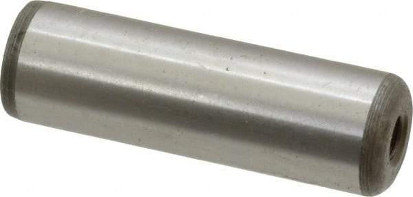 Jergens - 5/8" Diam x 2" Pin Length Alloy Steel Pull Out Dowel Pin - C 47-58 & C 60-64 (Surface) Hardness, 1 Beveled & 1 Threaded End - Exact Tool & Supply