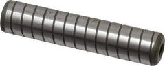 Jergens - 5/8" Diam x 3" Pin Length Alloy Steel Grooved Dowel Pin - C 47-58 & C 60-64 (Surface) Hardness, 1 Beveled & 1 Threaded End - Exact Tool & Supply
