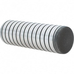 Jergens - 1" Diam x 3" Pin Length Alloy Steel Grooved Dowel Pin - C 47-58 & C 60-64 (Surface) Hardness, 1 Beveled & 1 Threaded End - Exact Tool & Supply