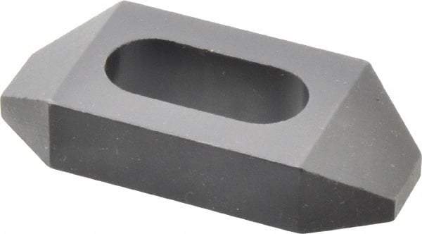 Gibraltar - 1/2" Stud, Steel, Plain Strap Clamp - 11/16" Travel, 2-1/2" OAL x 1-1/8" Wide x 1/2" High, Black Oxide Finish, Tapered Nose - Exact Tool & Supply