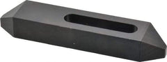 Gibraltar - 1/2" Stud, Steel, Plain Strap Clamp - 2-1/16" Travel, 6" OAL x 1-1/4" Wide x 7/8" High, Black Oxide Finish, Tapered Nose - Exact Tool & Supply